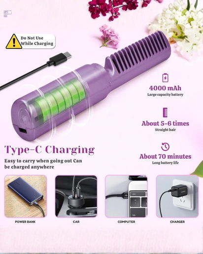 Portable Rechargeable Mini Hair Straightener