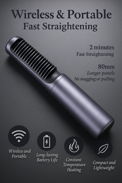 Portable Rechargeable Mini Hair Straightener