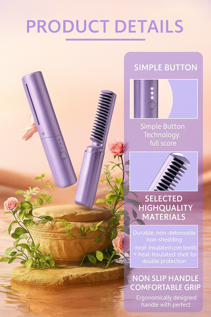 Portable Rechargeable Mini Hair Straightener